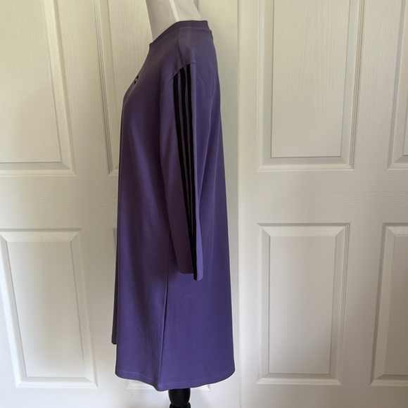 NWT Adidas Moment Athletic Dress Tech Purple and Black Three Stripes Womens XL - Picture 5 of 16
